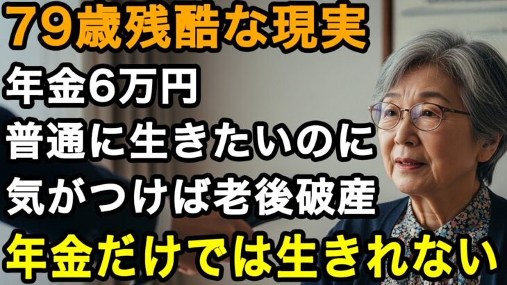 79歳の現実。年金だけで生きられると信じて月6万円で生活。気がつけば通帳残高3,204円。年金だけでは生けていけない真実…【60代以上の方へ/老後の幸せ/シニア】