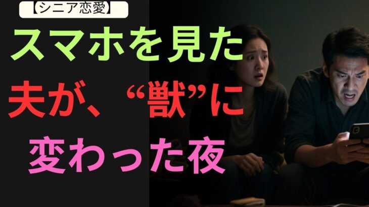 【シニア恋愛】「そのLINE…誰と？」スマホを見た夫が、“獣”に変わった夜 【衝撃告白】  シニア恋愛
