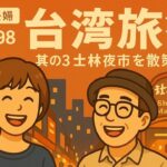 【台湾旅行】士林夜市で屋台を満喫！シニア夫婦の台北名所を巡る旅 Vlog No.098