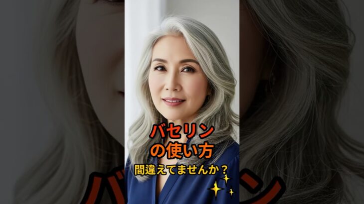 バセリンの使い方、間違えてませんか？#シニア肌 #シニア健康 #シニアライフ