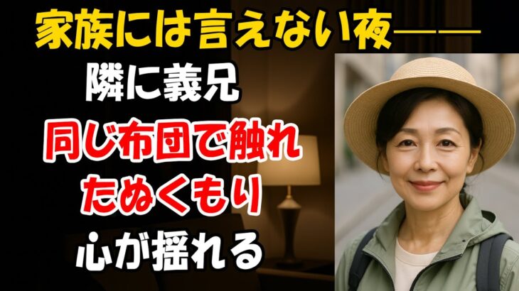【シニア恋愛】家族旅行で同じ部屋に…義兄と過ごした禁断の夜