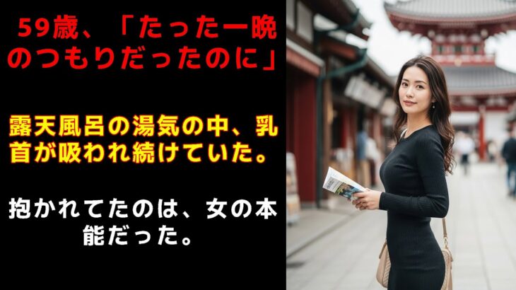 【シニア恋愛】  趣味の旅行先で出会った彼：非日常がもたらす、特別な誘惑