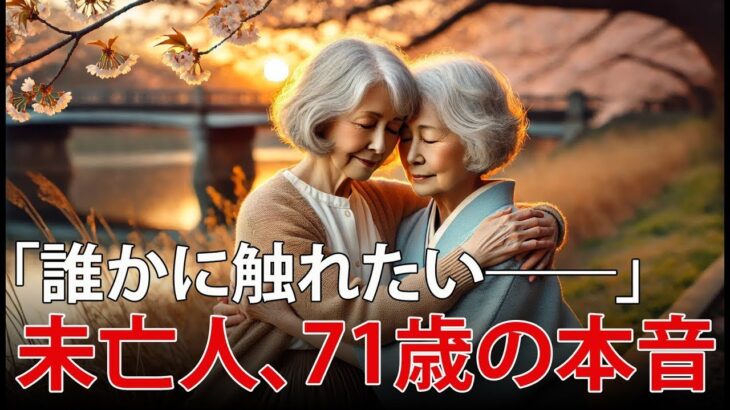 「もう一度、誰かに触れたい」未亡人の私が出会ったシニア恋愛の優しさ