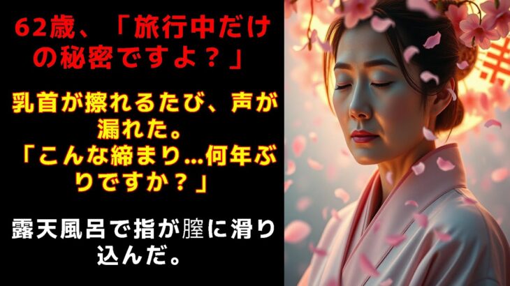 【シニア恋愛】 定年後の夫婦旅行で、夫には言えない「ときめき」