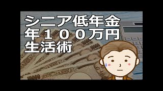 シニア低年金年１００万円生活術　年間１００万円でも日々楽しみつつ生活を繋いでいく方法はあります