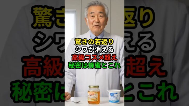 高級コスメ超え！蜂蜜美容の真実　#シニア健康 #シニアライフ #シニア健康習慣 #健康寿命 #健康寿命 #高齢者の健康 #アンチエイジング