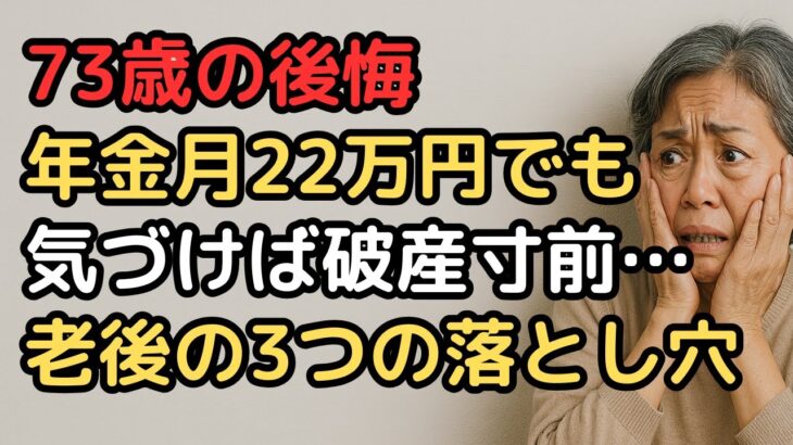 年金月22万円でも老後破産寸前73歳女性の致命的ミス【絶対に避けるべき罠3選】