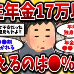【2ch有益スレ】40代50代必見！年金月17万もらえる人はガチで少ない…老後の生活費と対策を教えるww【ゆっくり解説】