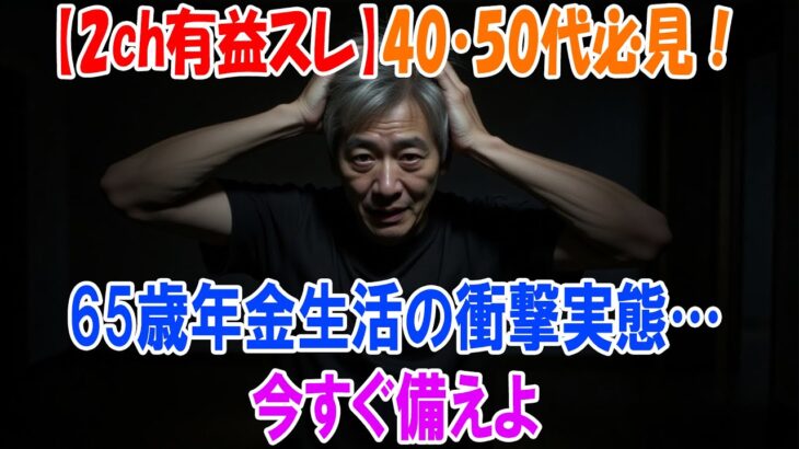 【2ch有益スレ】40・50代必見！65歳年金生活の衝撃実態…今すぐ備えよ
