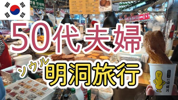 【韓国】50代シニア夫婦の韓国ソウル旅行　明洞周辺グルメ食べ歩き