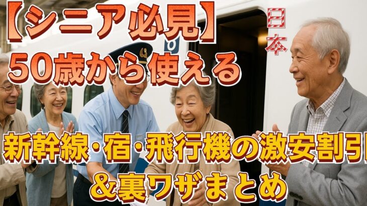 【知らなきゃ損】50歳から使えるシニア割引＆旅行節約テクまとめ