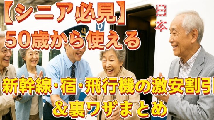 50歳からお得！新幹線・ホテル・飛行機が安くなるシニア割＆裏技大全