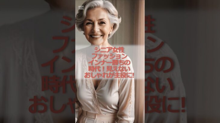 【シニア女性ファッション】インナー勝ちの時代。見えないおしゃれが主役に！#シニア #シニア女性 #60代 #ファション #インナー #おしゃれ #姿勢
