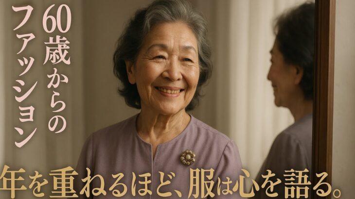 「60歳からのファッション」服は心を語る——年齢を重ねたからこそ“似合うもの”がある理由とは？｜優しい実話