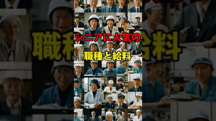 【シニアに人気の職種と給料】60代70代 #シニア #60代 #70代 #80代　#シニア #シニア求人 #シニアの暮らし