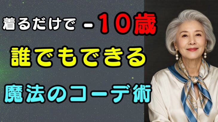 年を重ねるほど、この「6つ」の色の服は絶対に着ないでください｜10歳若く見える服 vs 10歳老けて見える服｜上品なスタイリング