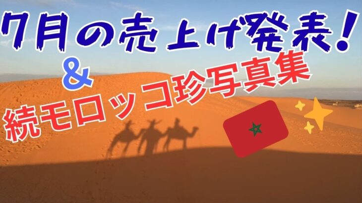 【66歳シニアでも出来た】今月もありがとう❣️年金＋メルカリやってて良かった🩷クセ強いモロッコ
