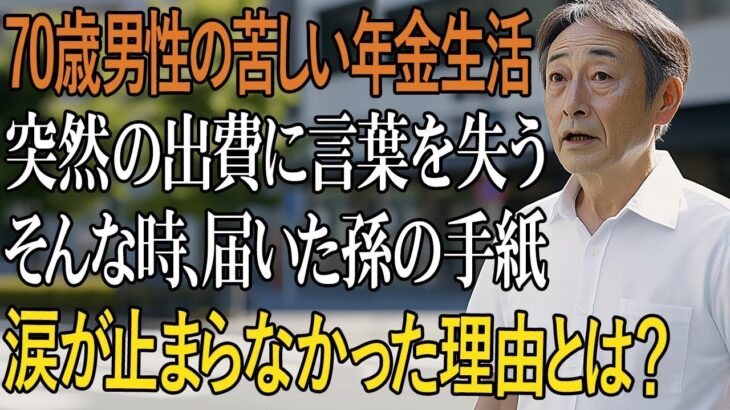 年金だけで暮らす70歳男性、突如訪れた経済的困難。しかし、孫からの思いがけない手紙に感激の涙。