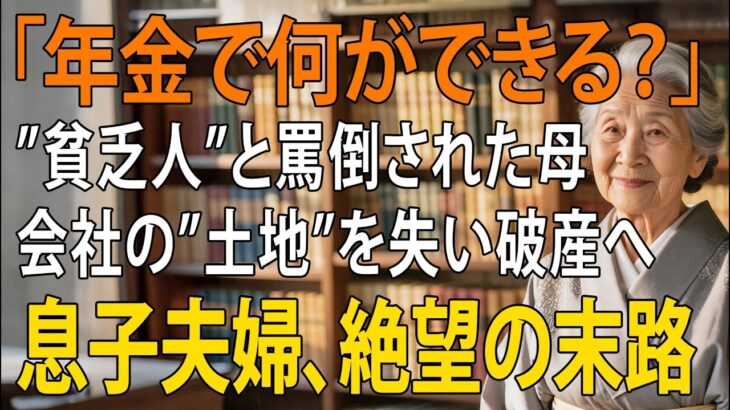 「年金で何ができる？」と軽蔑した息子夫婦へ…元教師75歳母が示した”人生の価値”と”尊厳ある老後の生き方” | 老後の物語