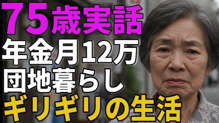 75歳女性。年金月12万団地暮らし。それでも「ギリギリの生活」と語るその理由