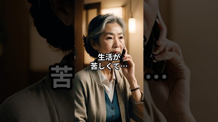年金8万円の母に嫁が言い放った残酷な一言とは…。 #shorts