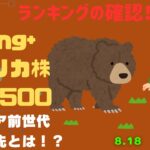 【Fang+アメリカ株・S&P500・新NISA】シニア前世代ランキング！変化はある？暴騰or暴落？8.18