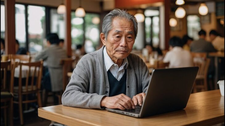 【何してるの？】平日のガストにいるPCシニアたち。一体その目的は…