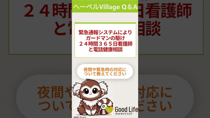 ヘーベルVillageの介護体制・医療支援についてを聞いてみた！ #賃貸 #老後