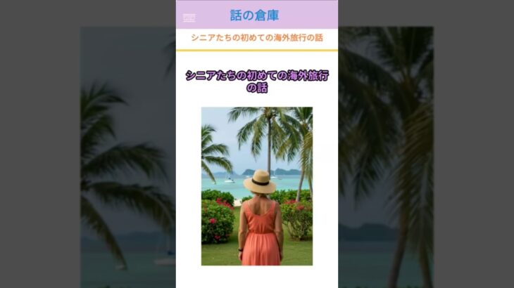 シニアたちの初めての海外旅行の話