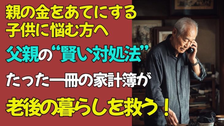 【シニアライフ】もう甘やかさない！年金を食い物にする息子に、父の悲しみと怒りが爆発。残されたのは深い後悔だけだった…。