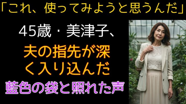 【シニア恋愛】「私に…使うんですか？」夫の初めての旅行に持って行った謎のおもちゃに言葉を失った夜