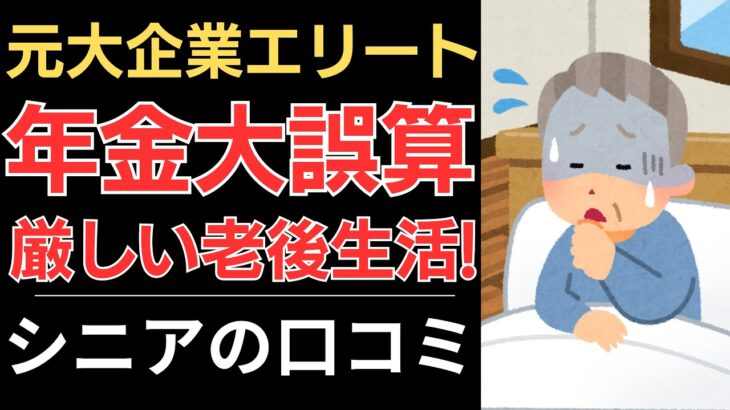 【年金が足りない！】元大企業エリート、まさかの転落人生！｜シニアの口コミ10選