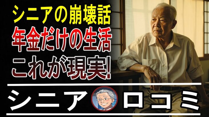 【本音炸裂】年金だけで生きるシニアの末路！15人の「こんなはずじゃ…」な話【衝撃口コミ】