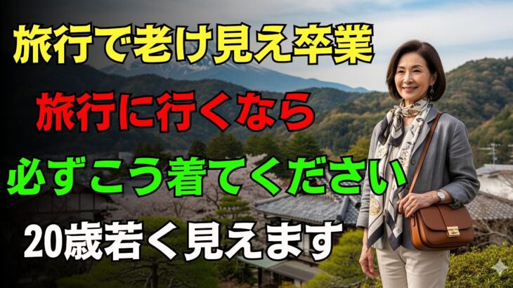 シニア必見！旅行ファッション完全ガイド｜旅行に行くなら必ずこう着てください ｜服の悩み解決 ｜ 20歳若く見えます