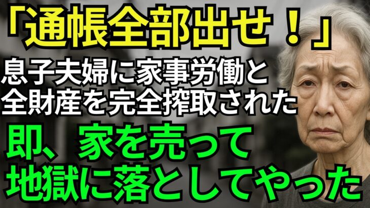 「通帳全部渡せ」年金と家事を搾取する息子夫婦…静かな逆襲、2,500万円の家を売却した”地獄の末路”【シニアライフ70代】