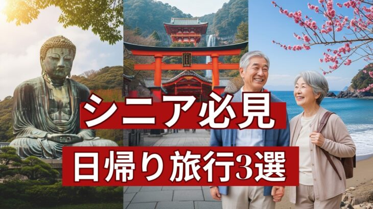 【必見】日帰りで楽しめる！シニア向け旅行プラン3選｜鎌倉・日光・熱海 #シニア旅行 #日帰り旅行