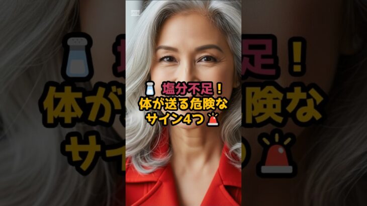#塩分不足？！体が送る危険なサイン4つ #シニア健康 #60歳代