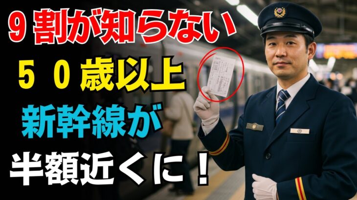 【50歳から始める】新幹線シニア優待10選！知らずに逃すと数万円の差が？
