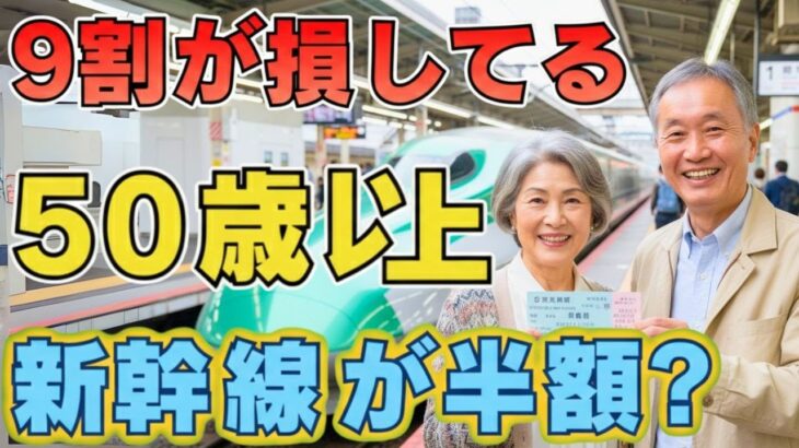 【50歳以上限定】知らなきゃ大損！新幹線シニア割引10選まとめ