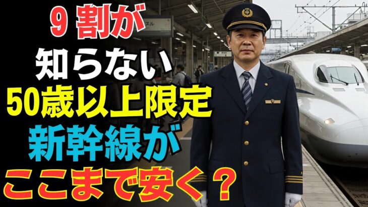 【50歳以上限定】こんなに安くなる？新幹線の秘密10選
