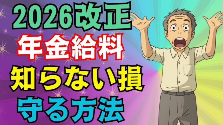 【50歳以上注目】2026年4月から年金カットの条件が変わります！働きながら年金を受給すると大損！【在職老齢年金厚生年金国民年金】