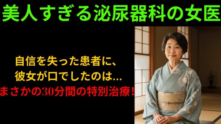 【シニア恋愛】鉄壁の美人女医51を本気で口説いた患者の結末。冷たい彼女が初めて見せた涙の訳とは