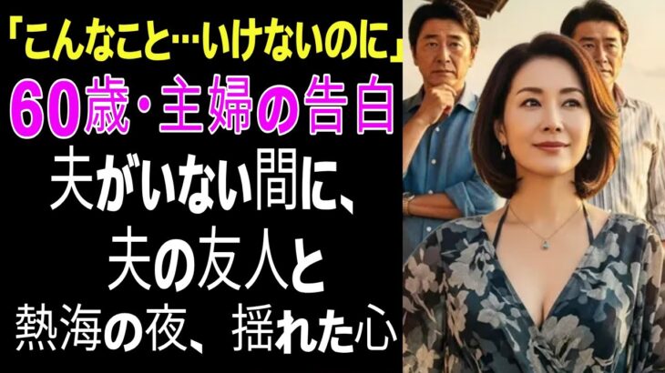 【シニア恋愛】禁断の熱海旅行——夫の親友と交わった60歳主婦の一夜