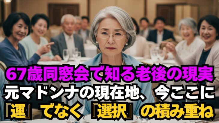 67歳・年金と現実。同窓会で突きつけられた答え【シニア/60代以上に方へ】#同窓会#シニアライフ #シニア向けドラマ