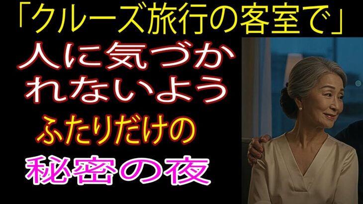 【シニア恋愛】死別後、クルーズ旅行中に出会った70代男性｜オーディオブック｜実話｜体験談｜中年の恋｜結婚生活”【シニア恋愛】