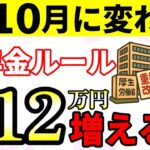 【70歳までの方限定】10月に変わる年金新ルール 年金が＋12万円一生涯増える人  65歳以降に年金を確実に増やす方法と65歳以上の平均○○を使って年金上乗せ額をシミュレーション(年金増額早見表付)