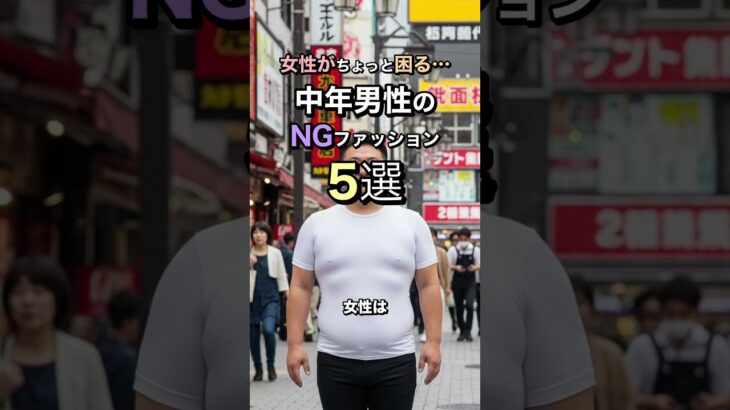 女性がちょっと困る…中年男性のNGファッション5選 #シニアライフ