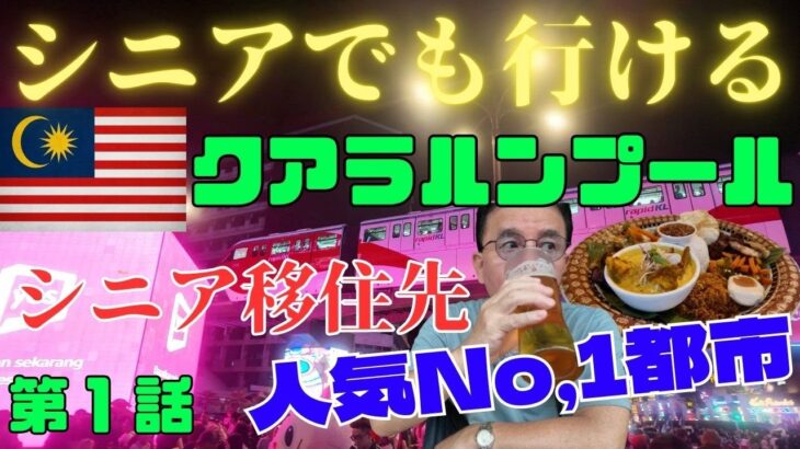【シニアでも行ける】マレーシア　シニア移住先人気No,1の都市はどんな？　クララルンプール大波乱一人旅　#オススメ　#シニア旅　#マレーシア 浜松からの旅　#グルメ  #観光