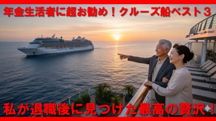第４１回「年金生活者に超お勧め！クルーズ船ベスト３　私が退職後に見つけた最高の贅沢！」【毎月１～２回不定期】【のんびりシニアYouTuberこうちゃん】