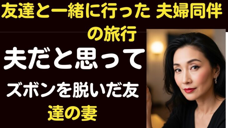 友達と夫婦同伴旅行に行ったこと 【シニア恋愛】|｜禁断の恋｜実話朗読｜中年女性の選択 /シニア恋愛-